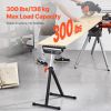 Roller Stand, 300 lb Load Capacity, 26.8-42.5 in Adjustable Height, Folding Heavy Duty with 11.5 inch Polished Multi-directional Roller Head