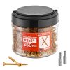 Wood Screws 350 PCS, #8 x 2-Inch Anti-Rust Coated, Exterior Deck Screw Torx/T25 Star Drive