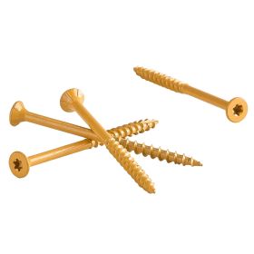 Wood Screws 350 PCS, #10 x 3-Inch Anti-Rust Coated, Exterior Deck Screw Torx/T25 Star Drive