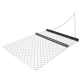 Drag Harrow, 4 x 5 ft Chain Harrow - Made from Q235 Steel, UTV Tractor Attachments for Landscape Leveling or Sod Prepping