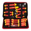 Insulated Screwdriver Set, 12-Piece Professional Electrical Screwdriver Set, 1000V Insulated Electrician Tool Set, with Magnetic Phillips Slotted Tips