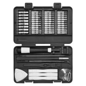 Screwdriver Set, 59-Piece Small Precision Screwdriver Set with Phillips, Flat Head, Torx, Pentalobe Bits, Tweezer for Men