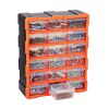 18-Drawer Storage Organizer, Plastic, Drawer Storage Cabinet for Garage Organization, Stackable Small Parts Organizer, Wall-Mounted Toolbox