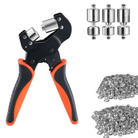 Grommet Tool Kit 1/4" 3/8" 1/2" 900 PCS Grommets Eyelet Tool Kit, with Eyelets and Washers, Manual Grommet Press Pliers, Hole Punch Tools, Blocks