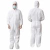 Disposable Coveralls - White SMS 60 GSM, XL Size, Pack of 5, Hooded with Boot Covers