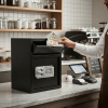 Commercial Safe with Drop Slot for Cash Deposits, Multi-Scene Safe for Office, Household & Commercial Use, Equipped with Password Lock