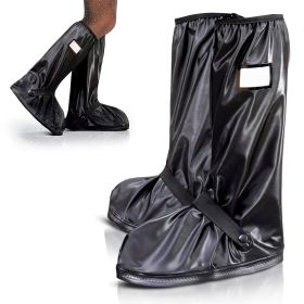Reusable Waterproof Shoe Covers (2X-Large) - 40 Pack of PVC Boot Covers with Rubber Sole and Zipper Closure