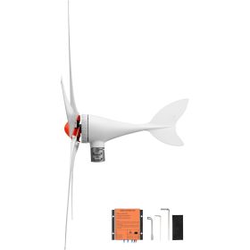 800W 12V Wind Turbine Generator, 5-Blade Wind Turbine Kit with MPPT Controller, High-Efficiency 3-Phase AC Permanent Wind Power Generator for RVs