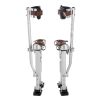 Drywall Stilts, 16.1–24.1 in Adjustable Aluminum Painter Stilts, 228 lbs Load Capacity, Non-Slip Rubber Feet, Dual Spring Shock Absorption