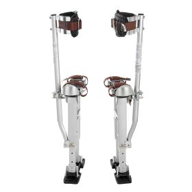 Drywall Stilts, 16.1–24.1 in Adjustable Aluminum Painter Stilts, 228 lbs Load Capacity, Non-Slip Rubber Feet, Dual Spring Shock Absorption