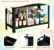 100L Laundry Tub with Rotating Faucet And Storage Shelf Utility Sink for Home