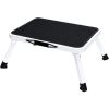 Foldable Step Stool with Non-Slip Platform Rubber Feet, 1-Step Ladder with Carrying Handle