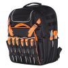 Tool Backpack, 45 Pockets, Heavy-duty Tools Storage Organizer Work Bags with Laptop Compartment & Reinforced Fabric Basee