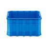 (3 pack) 8.5 Gallon Stackable Plastic Utility Crate, Blue