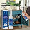 Shoe & Sock Freshening Care Spray, Footwear Interior Stale Odor Relieving Mist, Daily Sneaker Boot Insole Deodorizing Household Supplies