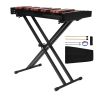 Glockenspiel Xylophone, 32 Notes, Wooden Professional Xylophone Percussion Instrument, with Height Adjustable Stand, 4 Mallets, Carrying Bag