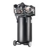 25-Gallon Air Compressor, 2HP 5.5 SCFM at 90PSI, Max 200PSI Pressure Oil-Lubricated Air Compressor Tank, Portable on Wheels for Auto Repair