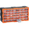 40-Drawer Storage Organizer, Plastic, Drawer Storage Cabinet for Garage Organization, Stackable Small Parts Organizer, Wall-Mounted Toolbox