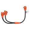 Y Splitter Adapter, 30 Amp, 4 Prong Outlet 240 Volt Dryer to EV Charger Adapter, NEMA 14-30P to 14-30R/14-50R, with Grip Handle
