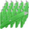 20 Pcs Box Cutter Bulk Retractable Utility Knife Heavy Duty Aluminum Alloy Razor Knife for Cardboard Box Carton Opener for DIY, Factory