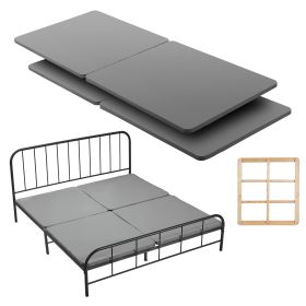 King Size Bunkie Board, 1.5 in Bed Board Slats with 200D Oxford Cloth, Wooden Mattress Support for King Size Bed, Easy Assembly Support under Mattress