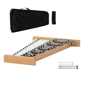 Glockenspiel Xylophone, 27 Notes, Professional Xylophone Percussion Instrument, with Metal Keys, Includes 4 Mallets, Carrying Bag