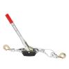 Come Along Winch, 2 Ton (4,409 lbs) Pulling Capacity, 12 ft Steel Cable, 2 Hooks, Heavy Duty Ratchet Power Puller Tool with Dual Gears