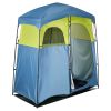 Camping Shower Tent, 2-Room Portable Privacy Tent Changing Room with Shower Bag, Ground Stakes, Ropes, Carry Bag, and Support Poles