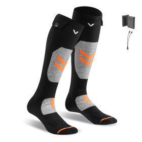 Heated Socks, X-Large Size, 5000mAh Battery Rechargeable Heating Socks with 4 Heating Levels, Electric Heated Sock with APP Control for Men Women