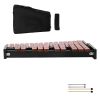 Glockenspiel Xylophone, 25 Notes, Wooden Professional Xylophone Percussion Instrument, with 4 Mallets, Carrying Bag