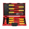 Insulated Screwdriver Set, 13-Piece Professional Electrical Screwdriver Set, 1000V Insulated Electrician Tool Set