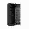57" High Large Capacity Mechanical Gun Safe for Rifles & Handguns, Digital Password Lock, Built-In Independent Lock Box, Adjustable Shelves