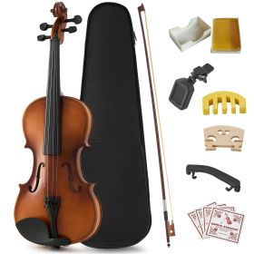 Professional 4/4 Full Size Violin Set - Durable, Lightweight Design with Stable Rich Sound, Smooth Finish & Complete Accessories