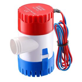 Bilge Pump For Boats 12V 1100GPH Submersible Marine Boat Bilge Non Automatic Electric Water Pump For Ponds Pools Spas Silent Boat Caravan RV Drainage