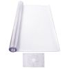 Plastic Table Cover, 42 x 72 Inch 2.0 mm Thick Clear Table Protector, Rectangle PVC Desk Mat, Waterproof & Easy Cleaning Desk Pad Tablecloth