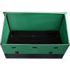 VEOVR Outdoor Storage Box, 150 Gallon Waterproof PE Tarpaulin Deck Box with Galvanized Frame, All-Weather Protection & Portable, for Camping, Garden