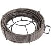 Drain Cleaning Cable 100 Feet x 1/2 Inch Solid Core Cable Sewer Cable Drain Auger Cable Cleaner Snake Clog Pipe Drain Cleaning Cable Sewer Drain Auger
