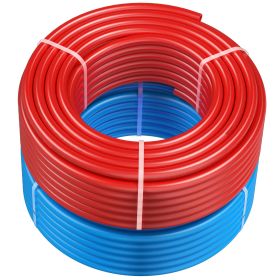 PEX Pipe 3/4 Inch, 2 x 100 Feet Length PEX-A Flexible Pipe Tubing for Potable Water, Pex Water Lines for Hot/Cold Water & Easily Restore