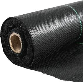 Weed Barrier Landscape Fabric, 6 x 250 ft, 4.1 Oz Premium Woven Ground Cover, Heavy Duty PP Material & Easy Setup, Weed Control for Outdoor Garden