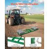 Drag Harrow, 6 ft Heavy Duty Tow Behind Drag Harrow with Adjustable Bars & 72 in Chain, Driveway Grader Landscape Rake for ATV, UTV, Tractor