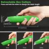 20 Pcs Box Cutter Bulk Retractable Utility Knife Heavy Duty Aluminum Alloy Razor Knife for Cardboard Box Carton Opener for DIY, Factory