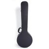 [Replace 48950444]5-String 6-String Microgroove Pattern Leather Wood Banjos Case Black