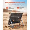 2PCS 100W Bifacial Solar Panels, 23% High-Efficiency N-Type Monocrystalline PV Module with MC4 Output & Aluminum Frame