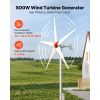 800W 12V Wind Turbine Generator, 5-Blade Wind Turbine Kit with MPPT Controller, High-Efficiency 3-Phase AC Permanent Wind Power Generator for RVs