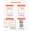 King Size Bunkie Board, 1.5 in Bed Board Slats with 200D Oxford Cloth, Wooden Mattress Support for King Size Bed, Easy Assembly Support under Mattress