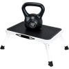 Foldable Step Stool with Non-Slip Platform Rubber Feet, 1-Step Ladder with Carrying Handle