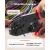 Crimping Tool, 22-10 AWG Ratcheting Wire Crimper Tool, Labor-Saving Electrical Terminal Crimp Pliers with Clear Metric & AWG Markings, Quick Release