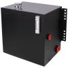 25 Gallon 12 Gauge Steel Hydraulic Fluid Reservoir Tank with Inlet 2" FNPT and Outlet 1-1/4" FNPT,Side Vertical-Mount, With Temp and Sight gauge