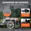 Bike Cargo Trailer, 100 lbs Load Capacity, Heavy-Duty Bicycle Wagon Cart, Foldable Compact Storage & Quick Release with Universal Hitch, 16" Wheels