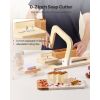Soap Cutter, 0-2 inch Adjustable Thickness, Wood Soap Slicer with Stainless Steel Adjustable Wire Tension, with Extra Wires